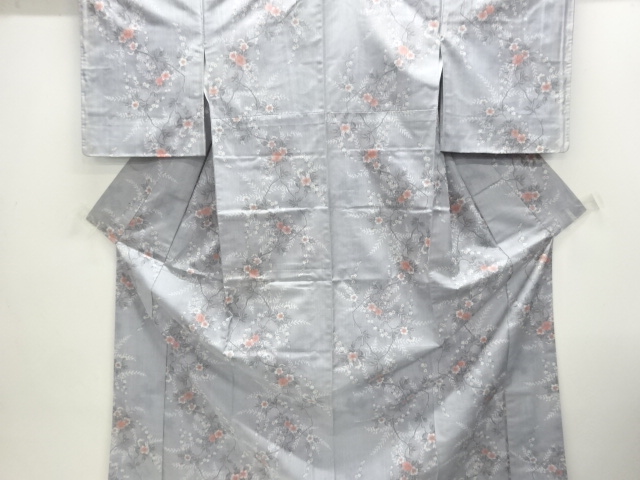 JAPANESE KIMONO / OMESHI / NISHIJIN-ORI / WOVEN FLOWER